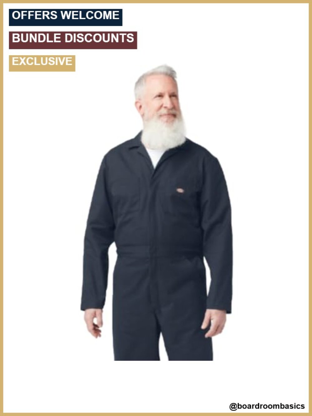 Long Sleeve Work Coveralls Utility Safety Overalls Elastic Waist